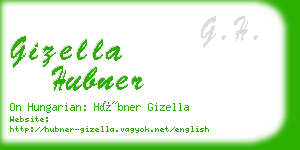 gizella hubner business card